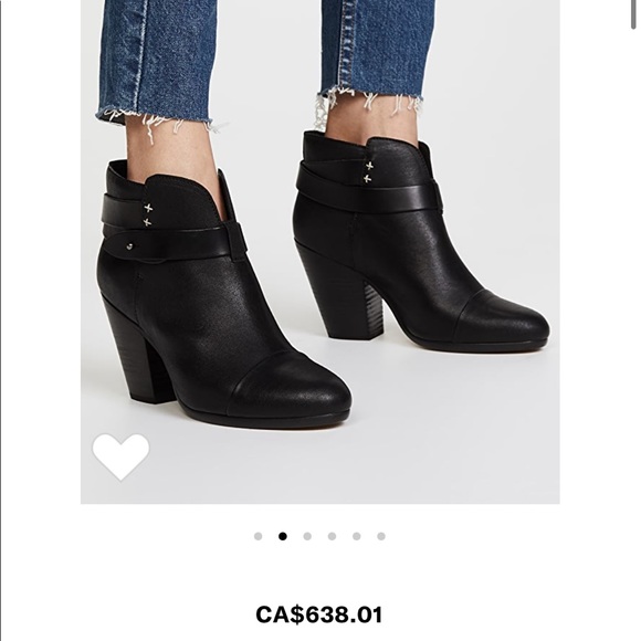 Rag & Bone Harrow Booties in Black - Picture 1 of 12